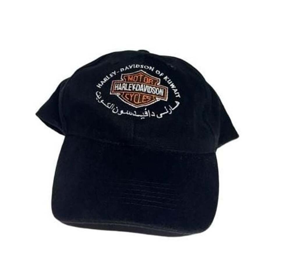 Kuwait Harley-Davidson Baseball Cap Black Embroidered Logo